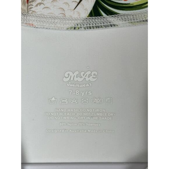 ZIP MAE Swimwear Wild Wings Size 7-8 Years Tropical Bird Print Retail $69.00 - Picture 7 of 9